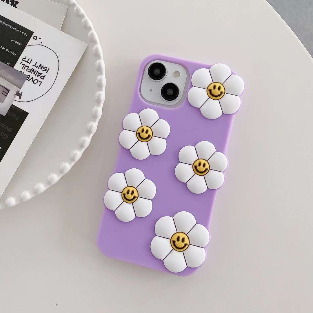 Smiling Flowers Silicon Phone Cases
