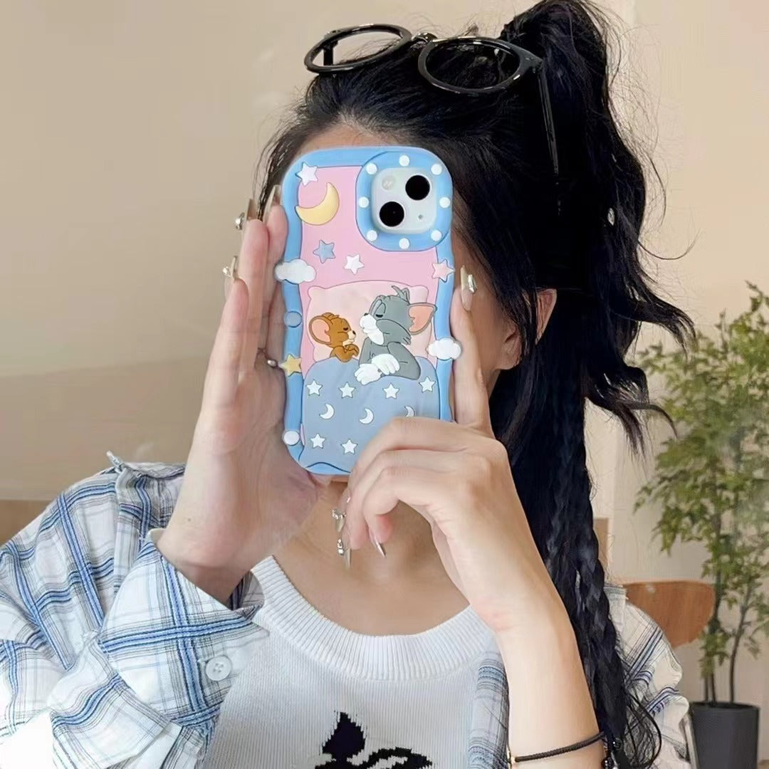 Sleeping Tom & Jerry - iPhone 14 Phone Case