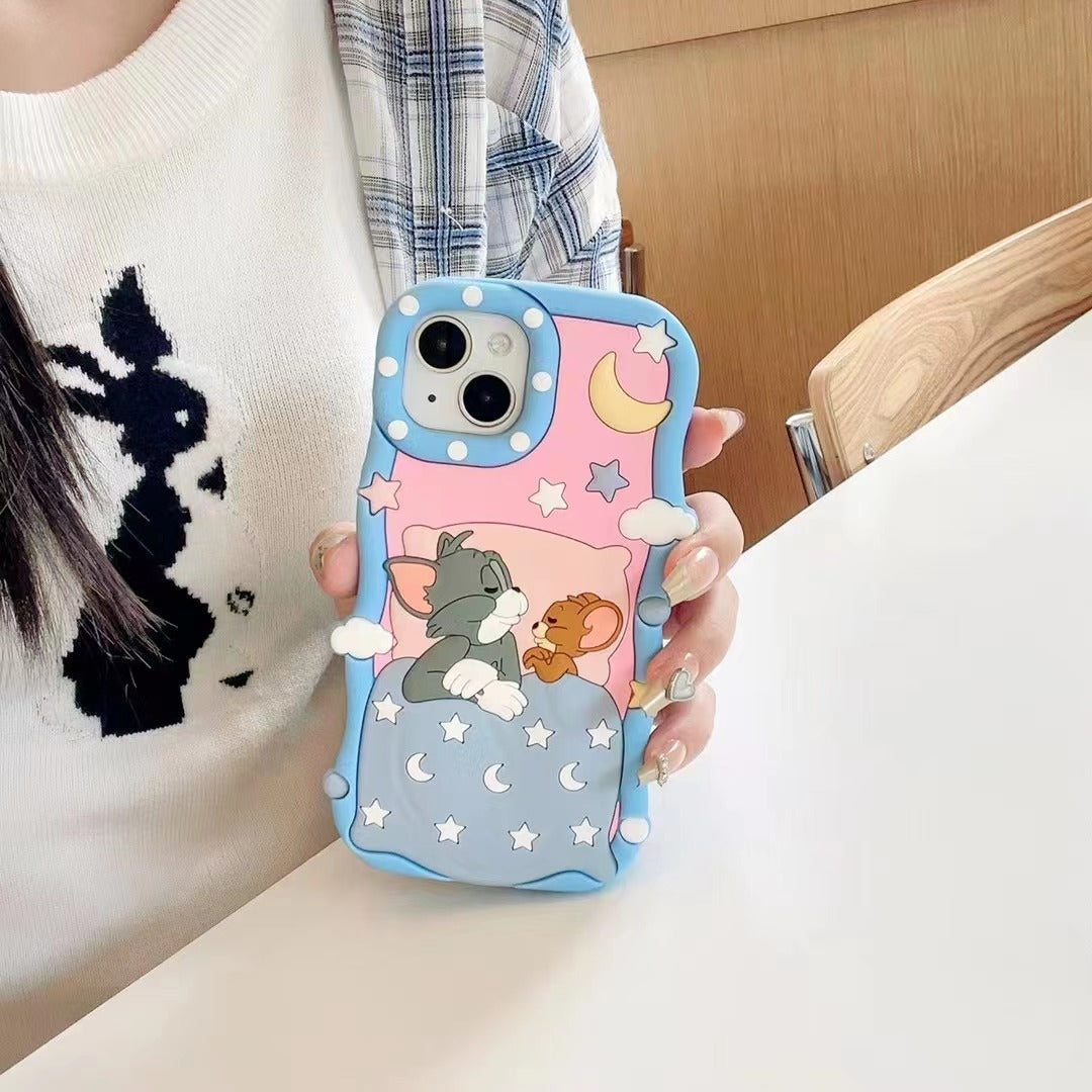 Sleeping Tom & Jerry - iPhone 14 Plus Phone Case